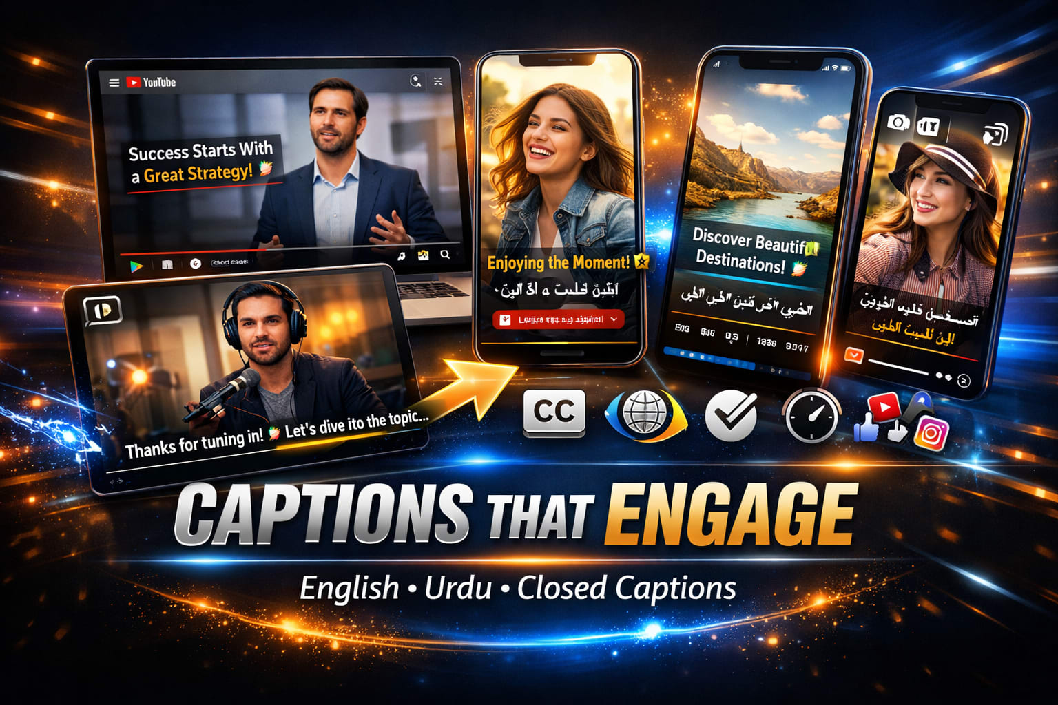 Portfolio for Video subtitles or closed captions