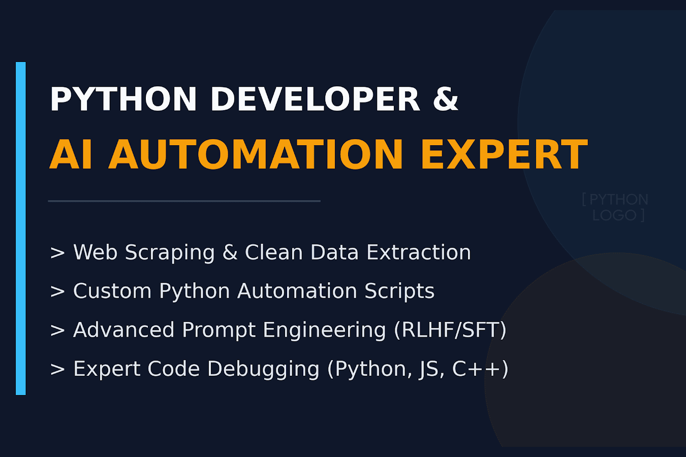 Portfolio for Python Developer & AI Automation Expert