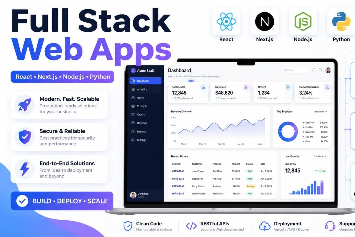 Portfolio for Full Stack Developer (React & Node.js)