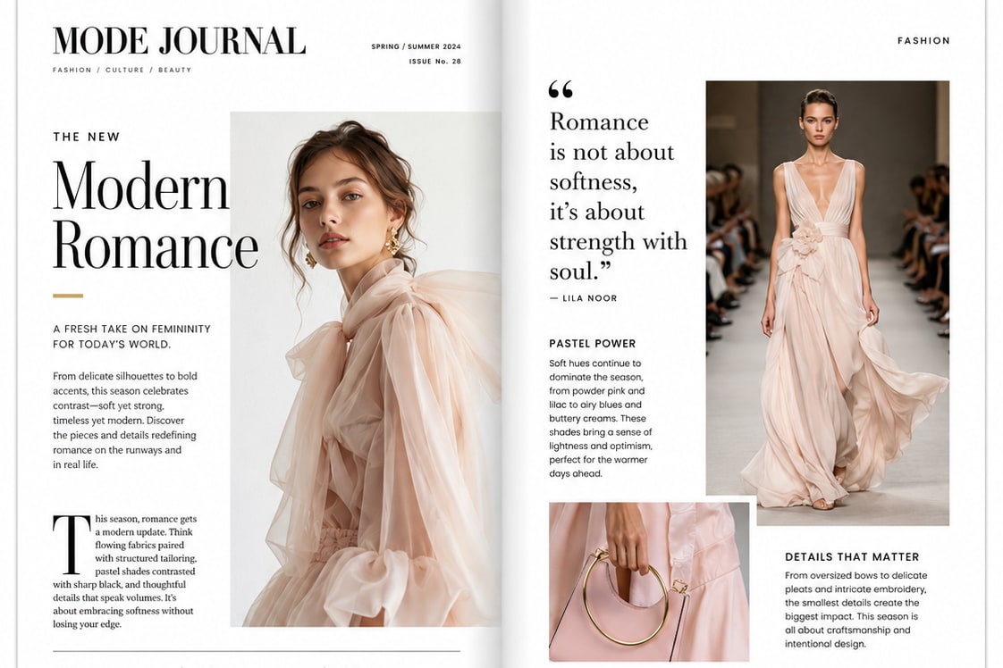 Portfolio for Magazine Layout Design