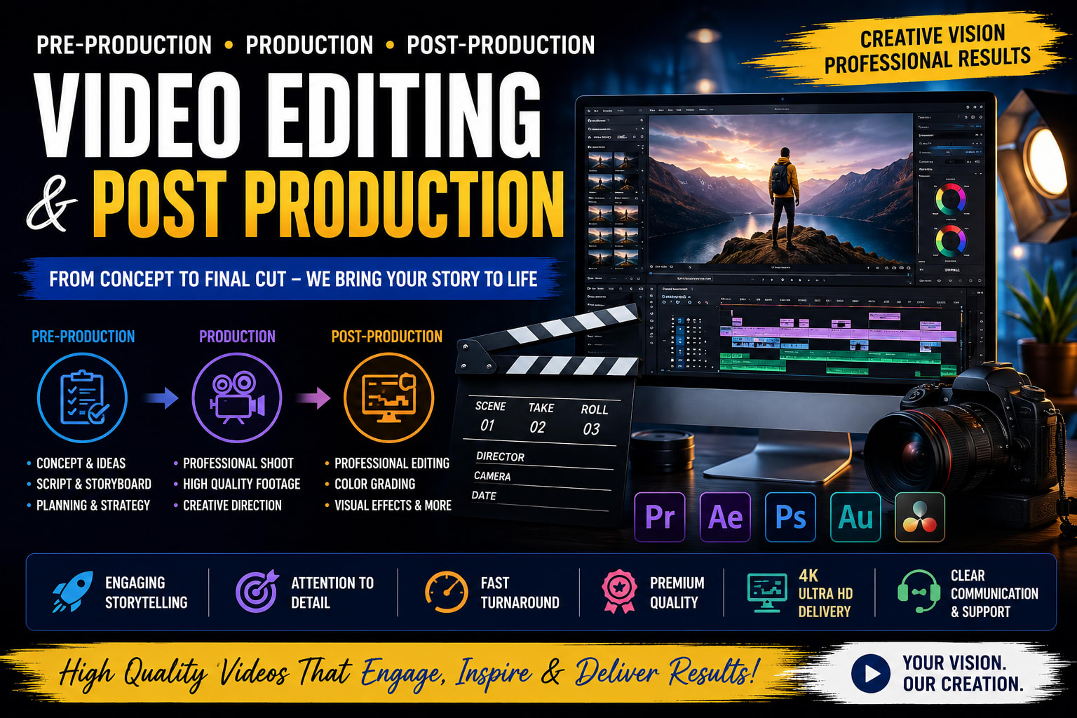 Portfolio for Video Editing & Post Production