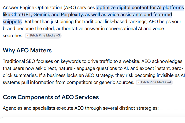 Portfolio for Answer Engine Optimization (AEO) Expert