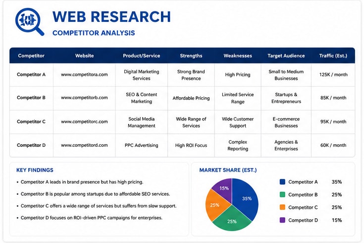 Portfolio for Web Research