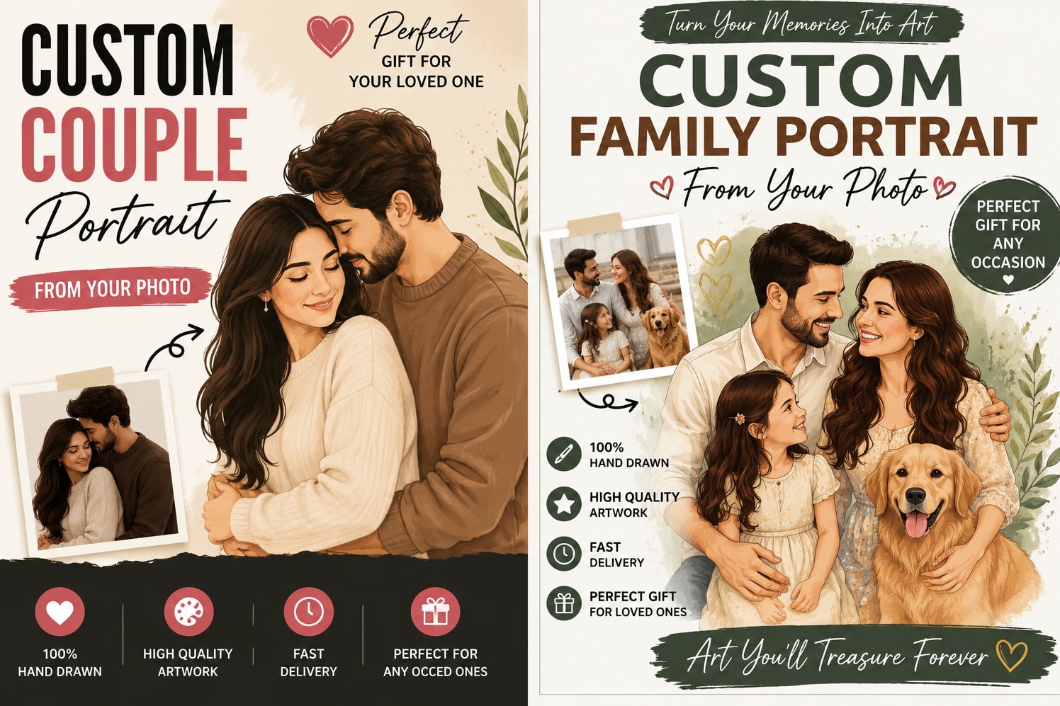 Portfolio for Custom couple art|youtube thumbnail etc.
