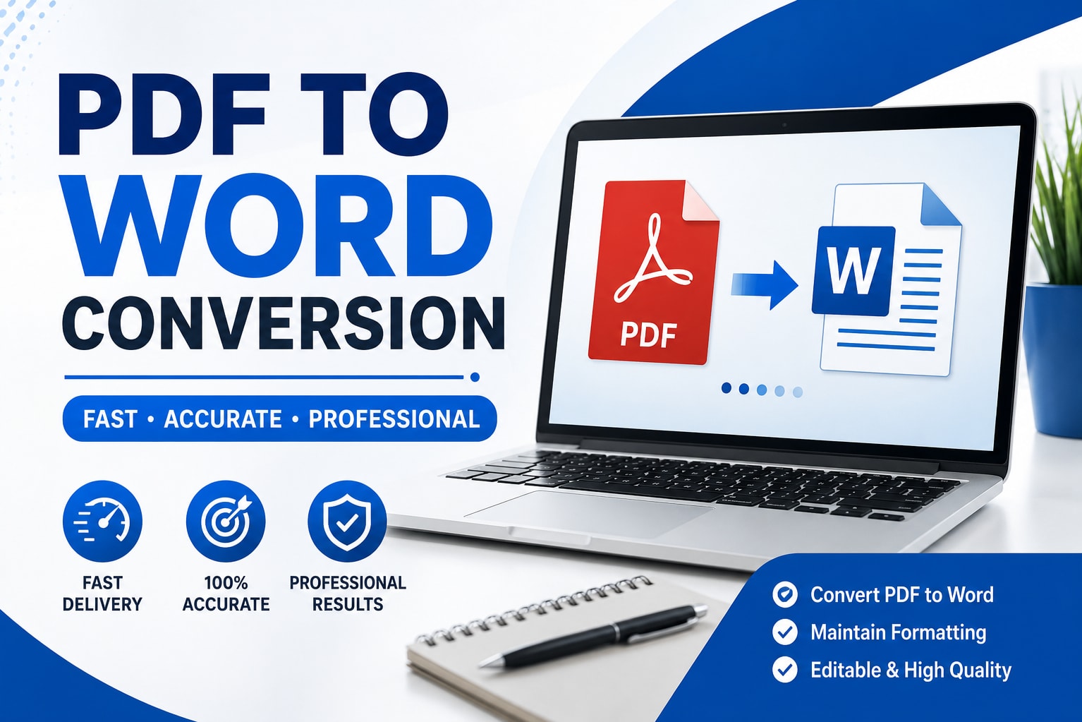Portfolio for PDF to Word Conversion and Formatting