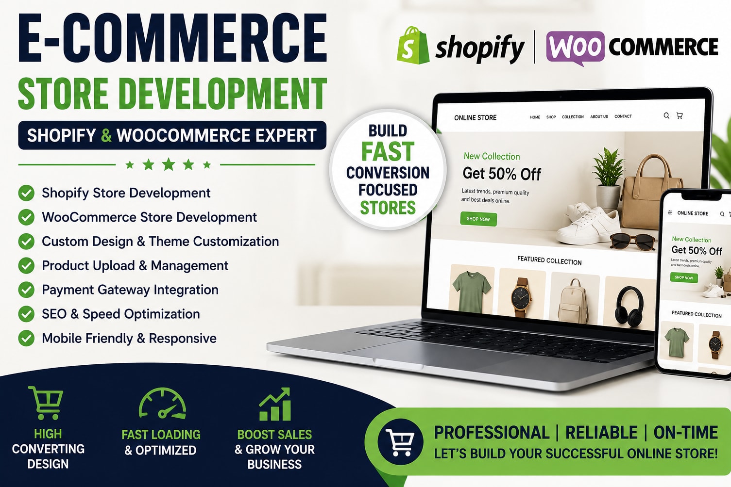 Portfolio for E-commerce Store development