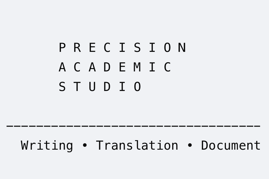Portfolio for Academic typing and Translation