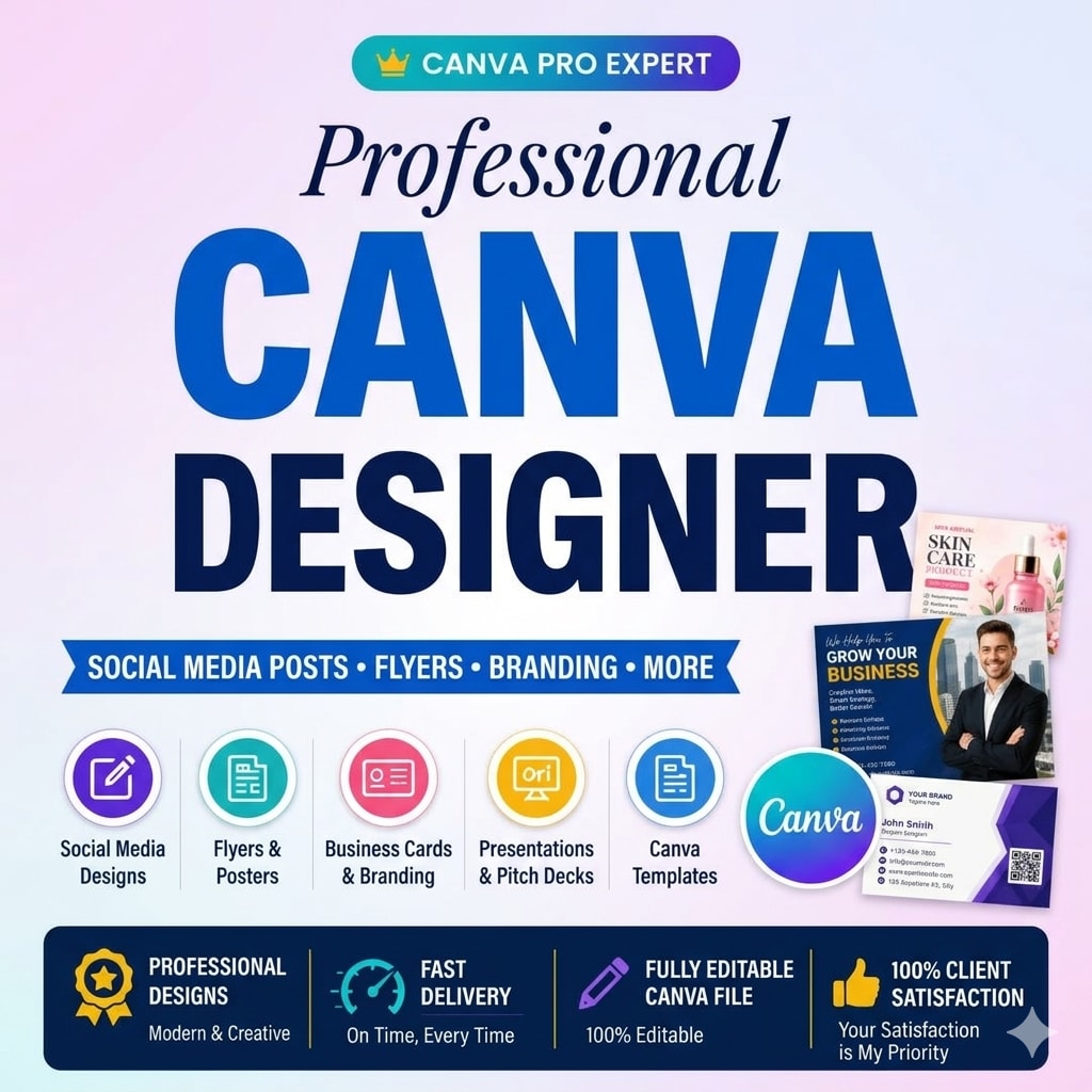Portfolio for Canva Design | Posts, Banners & Flyers