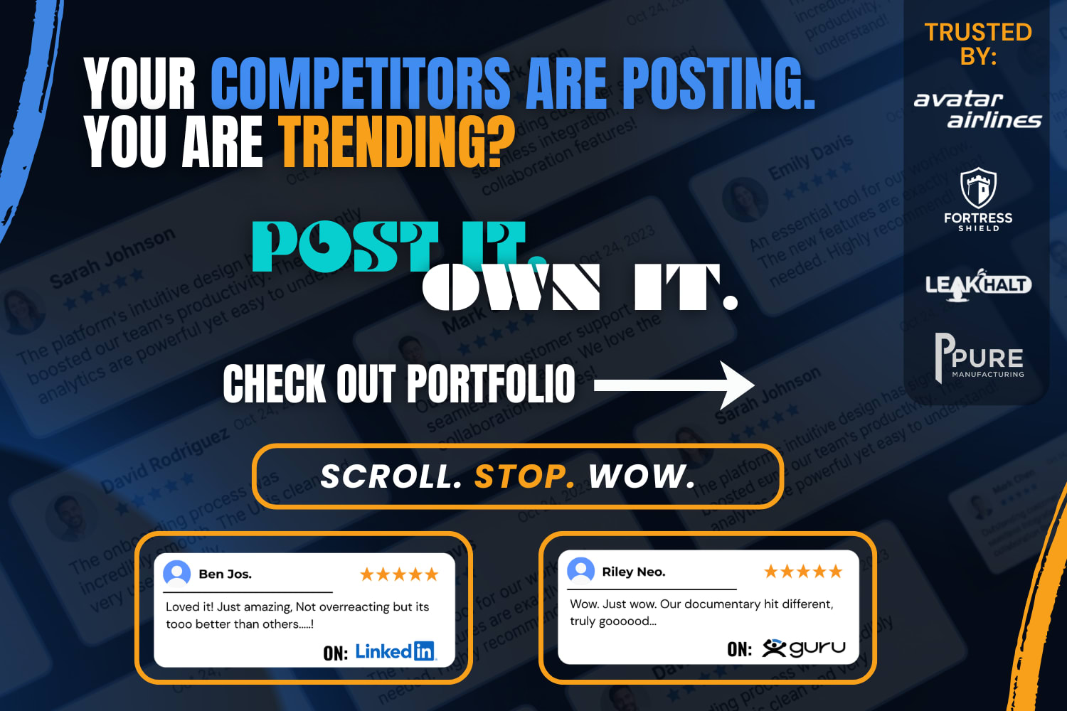 Portfolio for Social Media Graphics That Go Viral