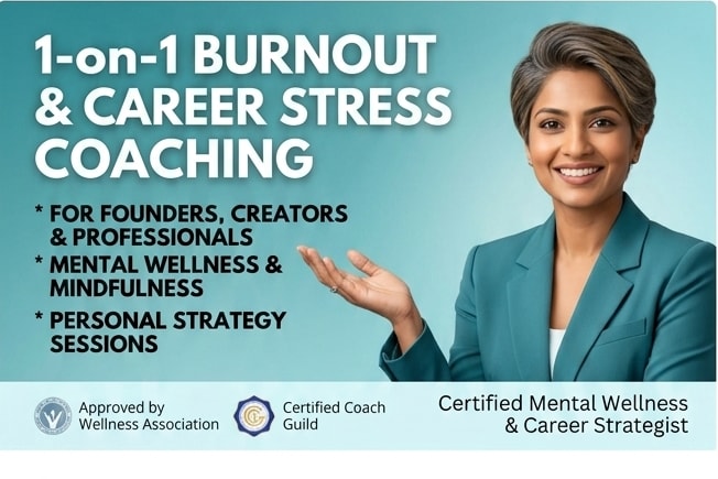 Portfolio for Founder Burnout & Career Stress Coach