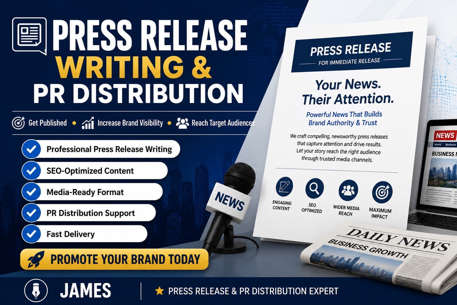 Portfolio for Press Release Writing & PR Distribution
