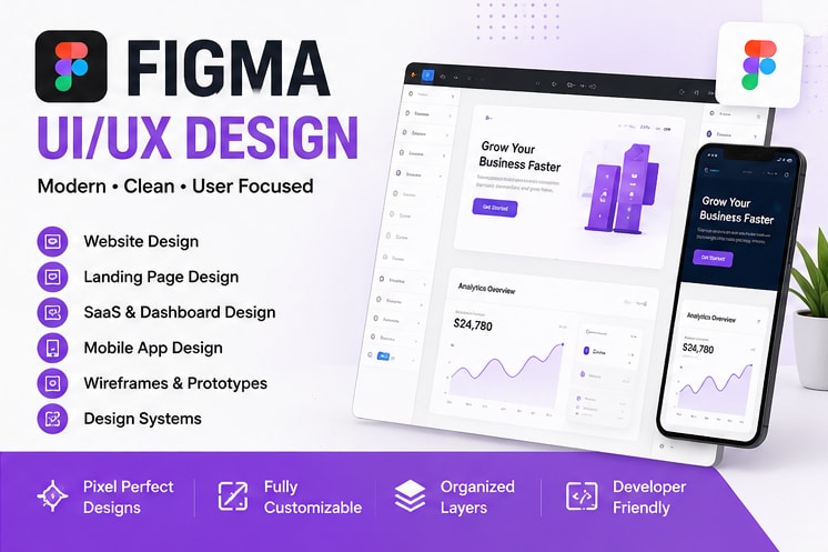 Portfolio for Modern UI/UX Design in Figma