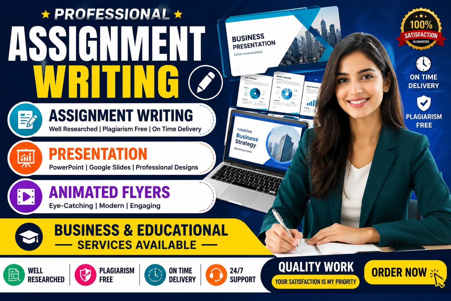 Portfolio for Assignment Writing & Presentation Design