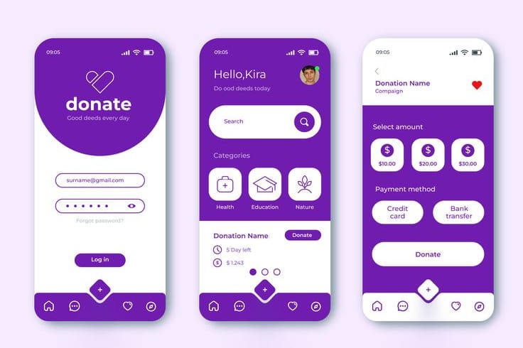 Portfolio for UX/UI design using figma, XD