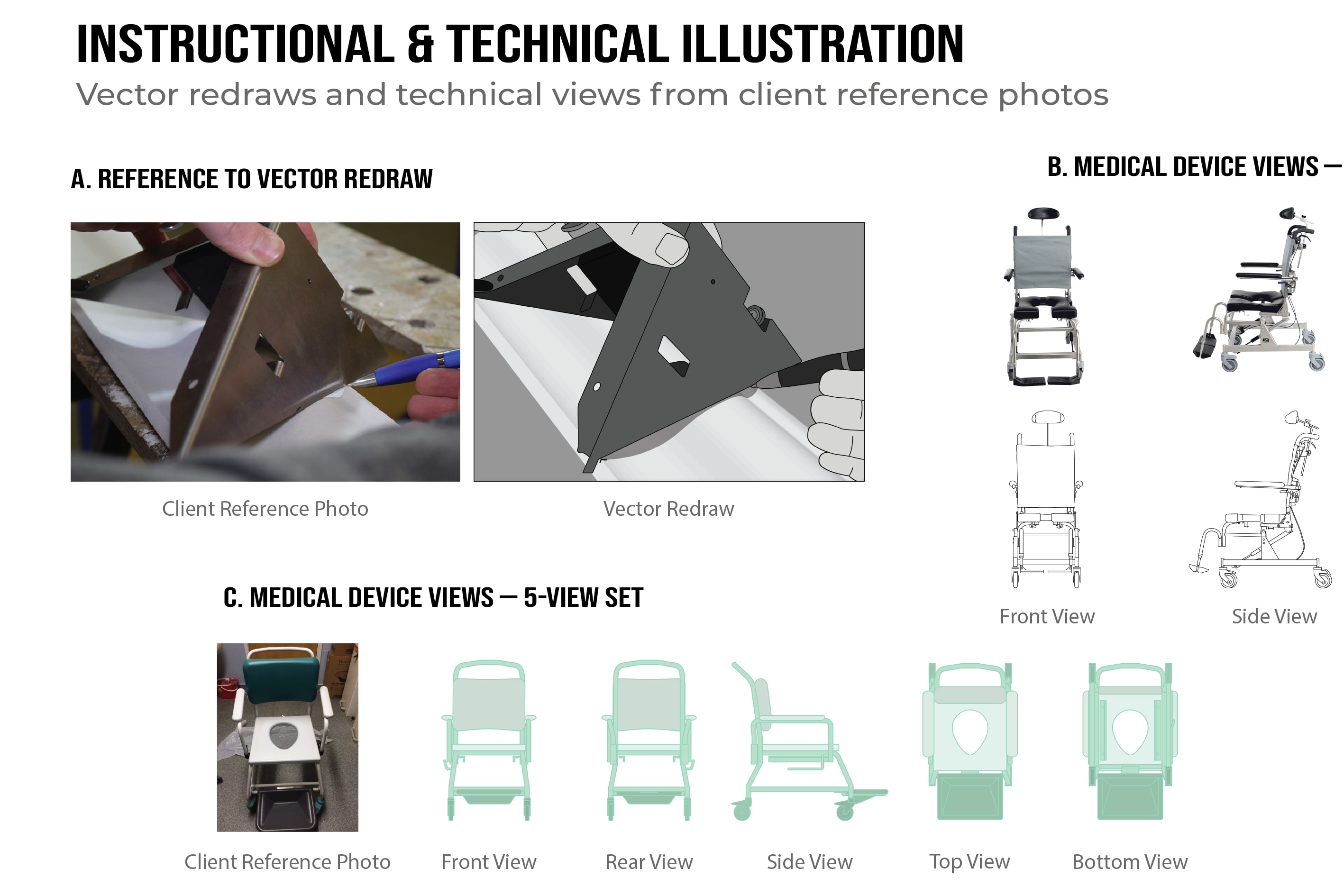 Portfolio for Technical Vector Illustration