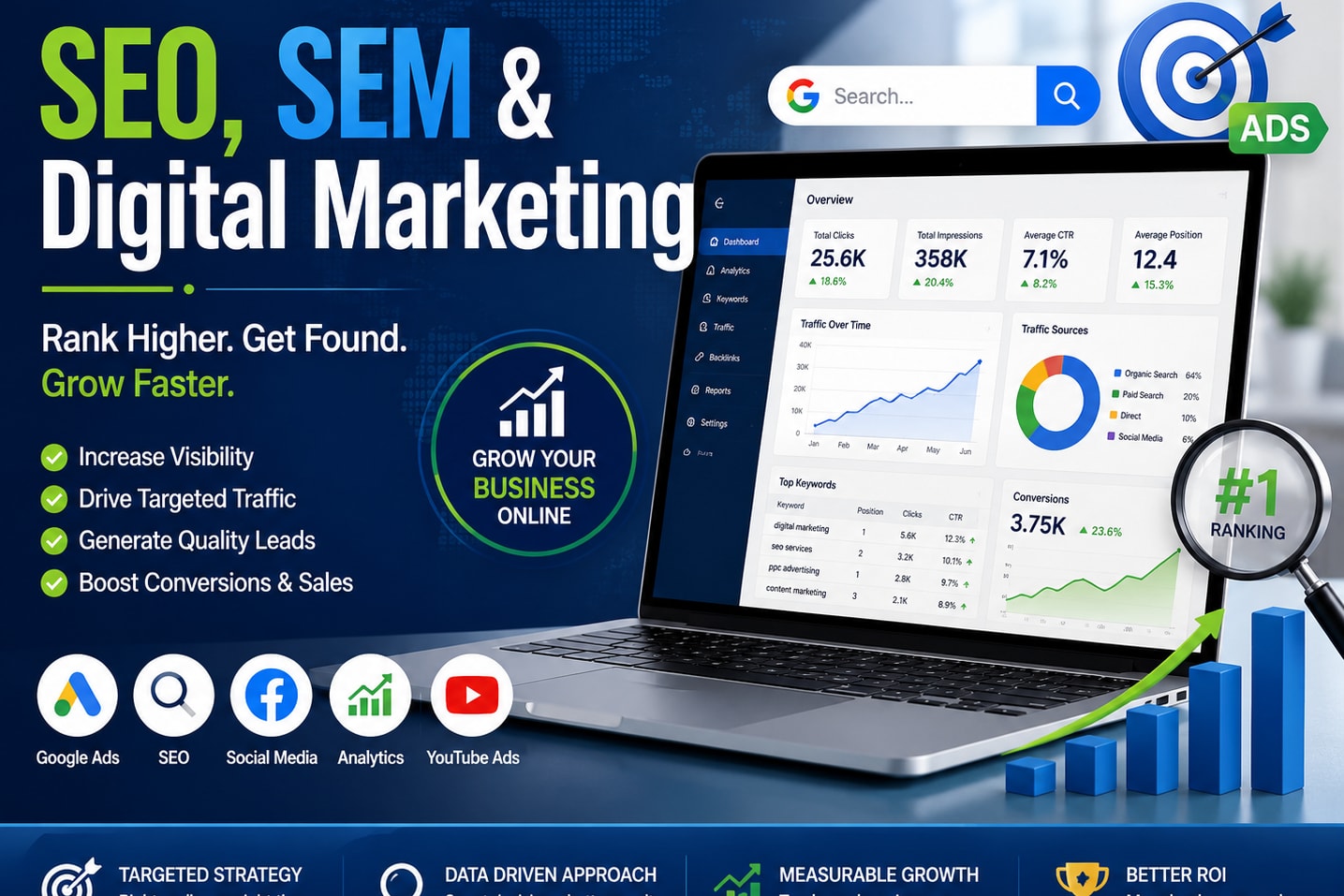 Portfolio for SEO, SEM & Digital Marketing