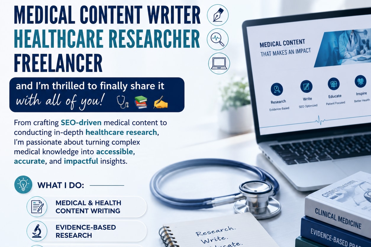 Portfolio for Medical & Healthcare Content Writer