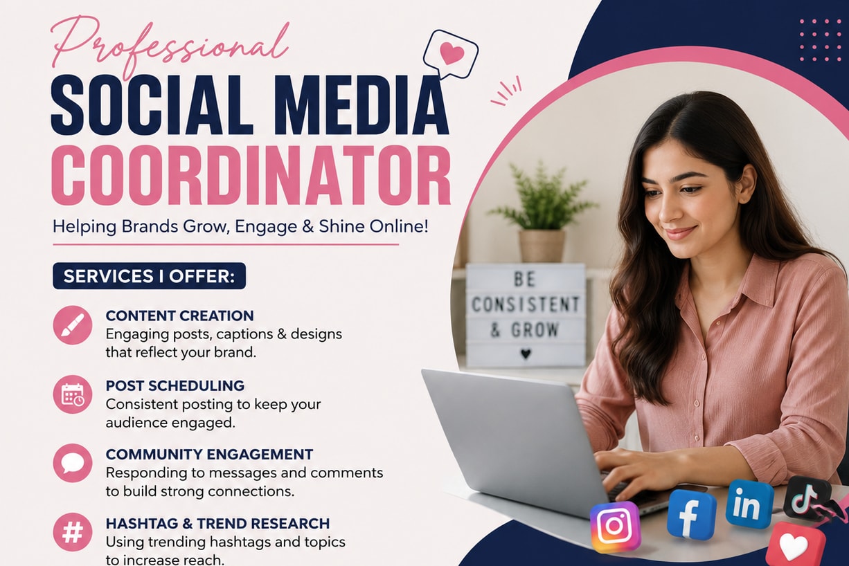 Portfolio for Professional Social Media Coordinator |