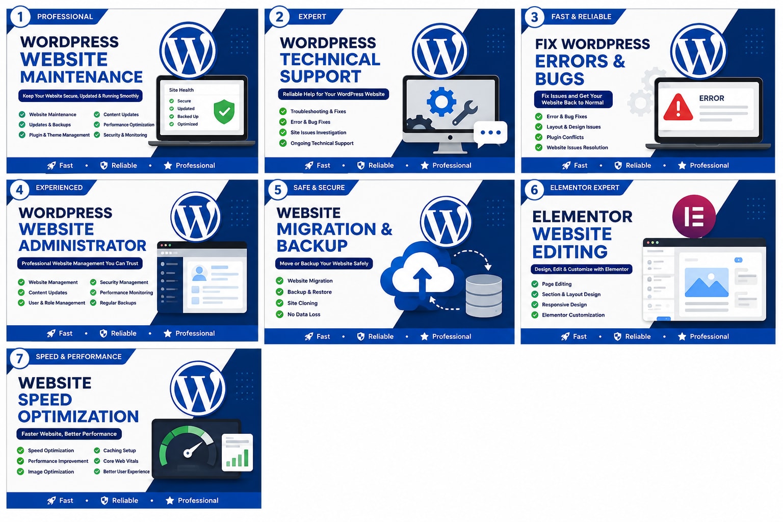 Portfolio for Professional WordPress Website Maintenan