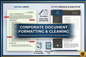 Portfolio for Corporate Document Formatting