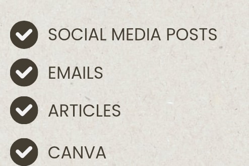 Portfolio for Digital Content Creator and Copy Writer