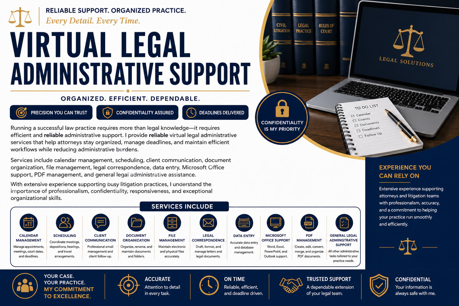 Portfolio for Virtual Legal Administrative Support