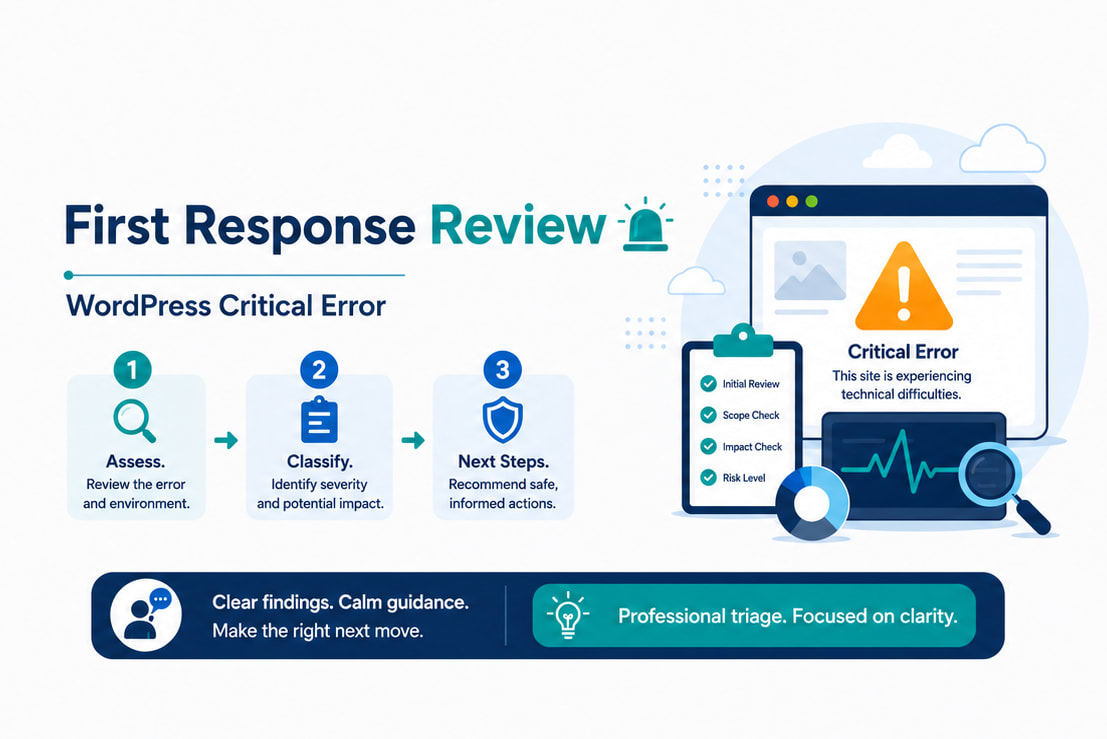 Portfolio for WordPress Critical Error Triage