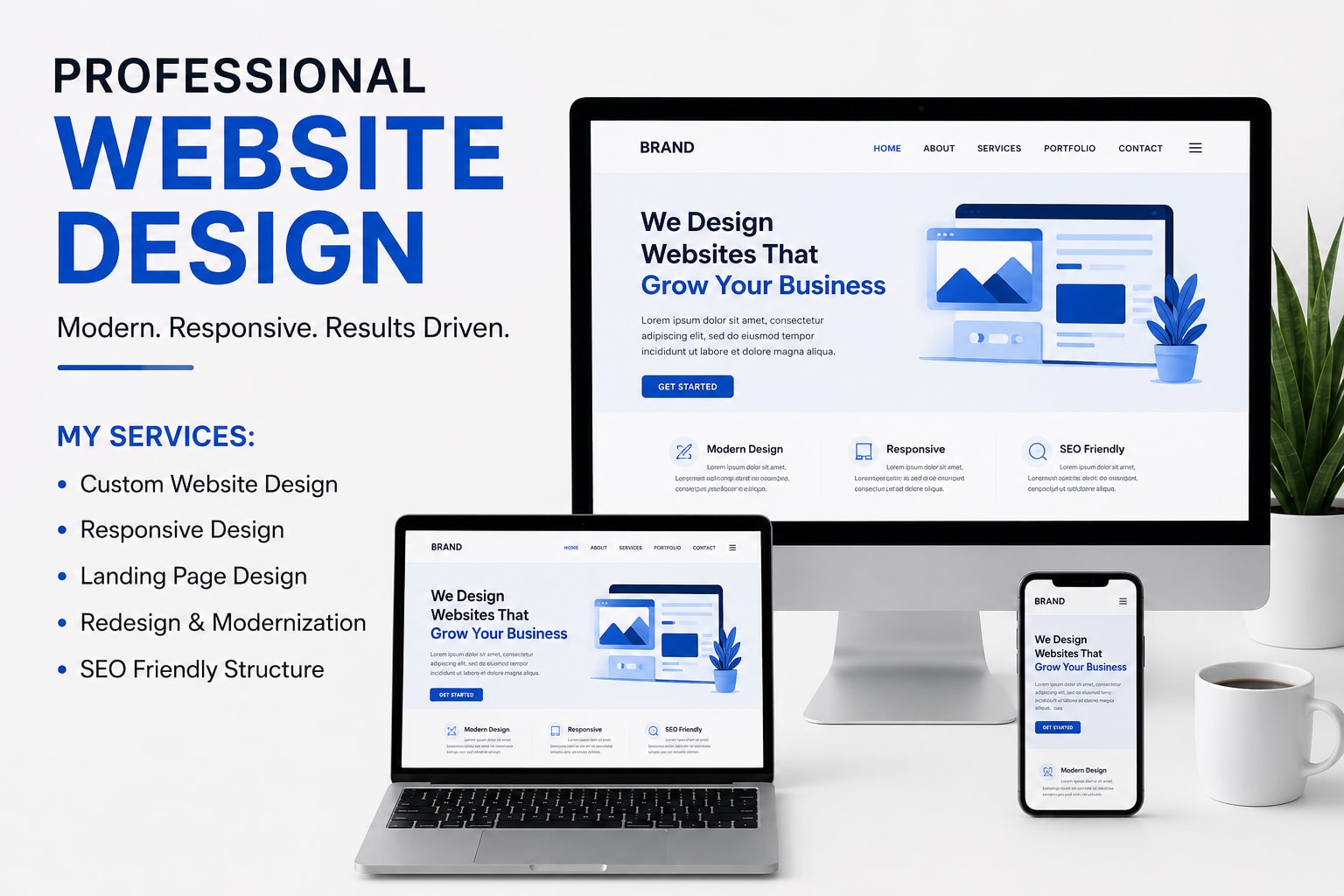 Portfolio for Website Designer | Wix, Squarespace