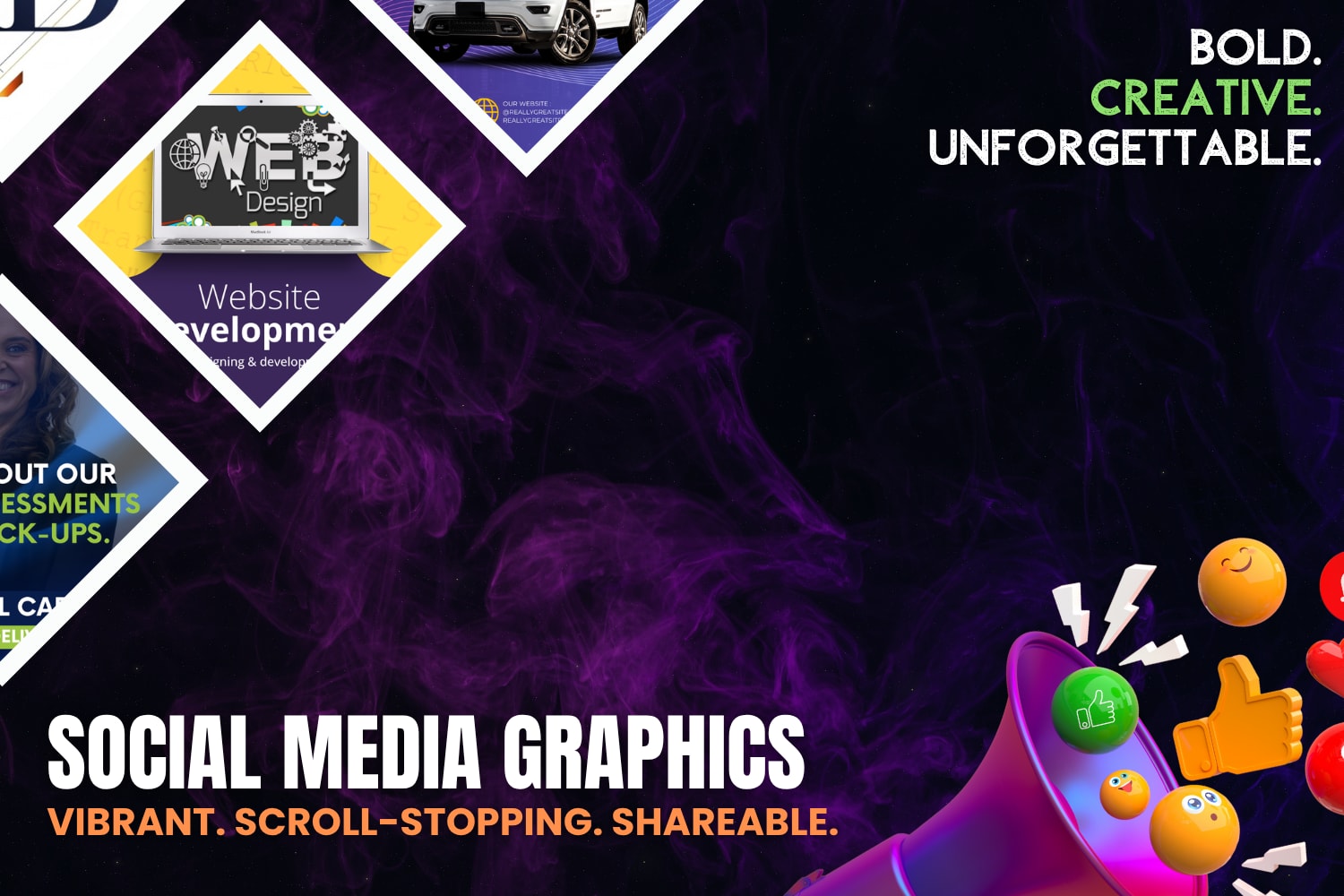 Portfolio for Social Media Graphics That Go Viral