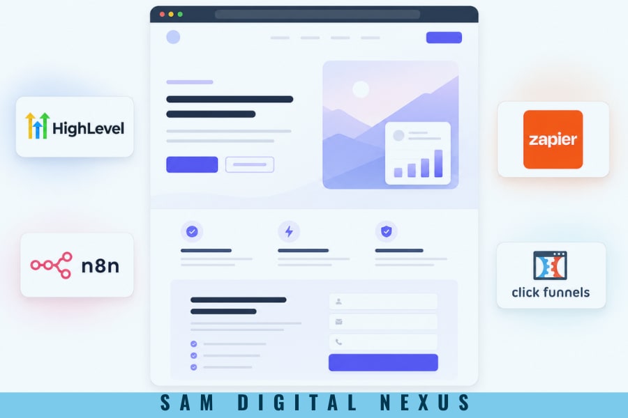 Portfolio for Landing Page & Sales Funnel (GHL & N8N)