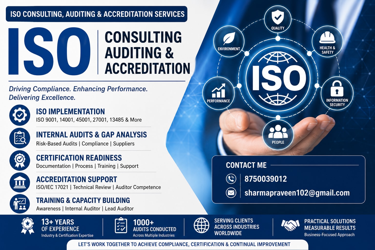 Portfolio for ISO Consultant | Lead Auditor |