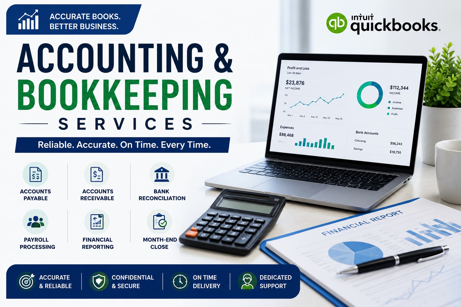 Portfolio for Accounting, Bookkeeping & QuickBooks Sup
