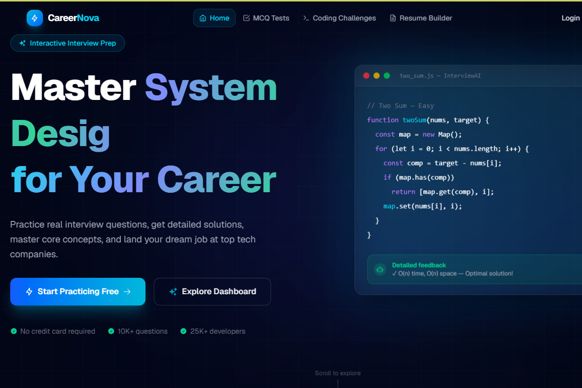 Portfolio for Full Stack MERN Web Development