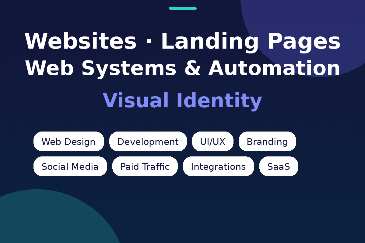 Portfolio for Websites, Landing Pages & Web Systems