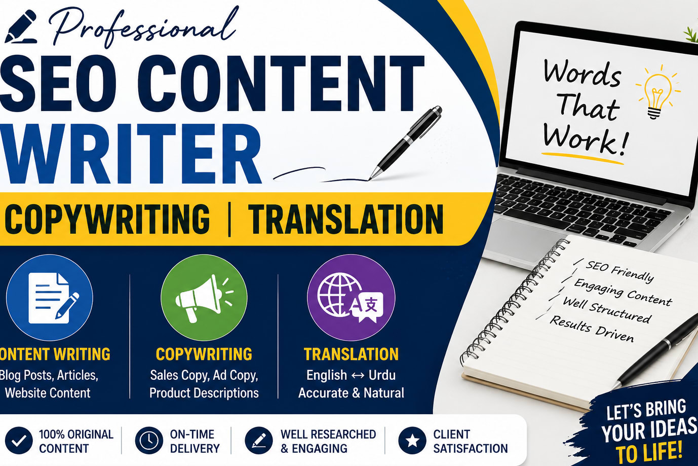 Portfolio for SEO Content Writing, Copywriting & Engli