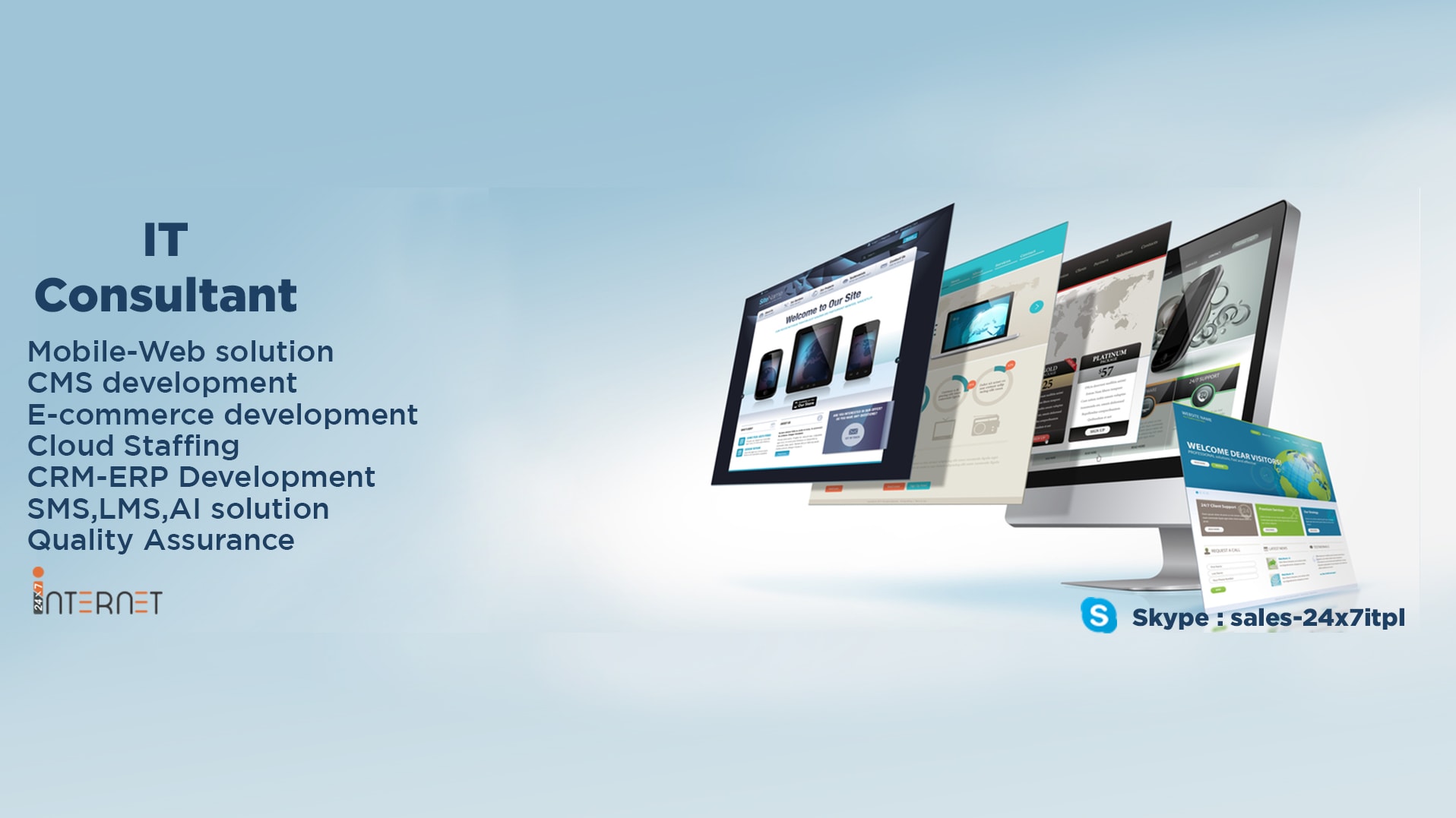 Website item. Сайт визитка web develop Joomla.