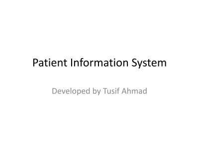 Patient Information System.pdf