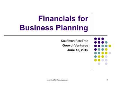 Financials for Business Plans, Rudofsky, 6_18_15 (rev).pdf
