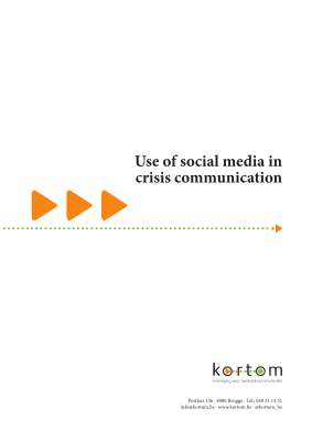 Use of social media in crisis communication - Kortom vzw.pdf