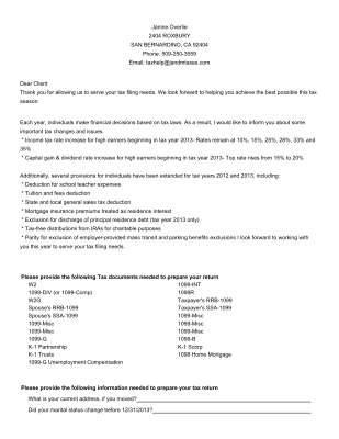 GenericChecklist for Client.pdf