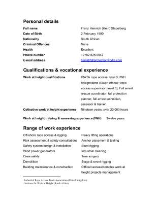 Hein short CV 2017.pdf