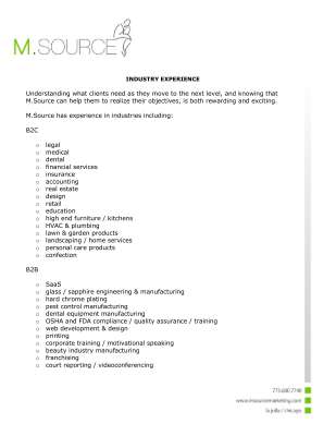 MSource Industry Experience.pdf