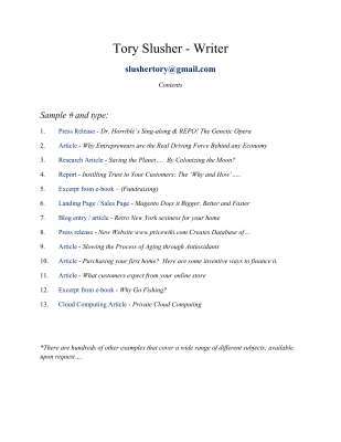 Tory Slusher - Writing Samples.pdf