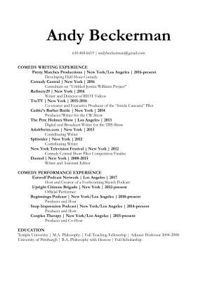 Andy Beckerman 2017 Writing Resume.pdf