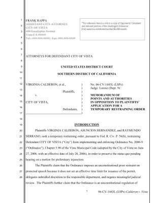 Legal Writing Samples - Memorandum + Answer FRANK RAPPA.pdf