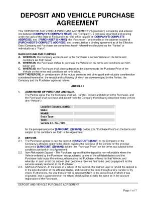 VEHICLE PURCHASE AGREEMENT (with DEPOSIT) - Yurik4  v4.7.pdf