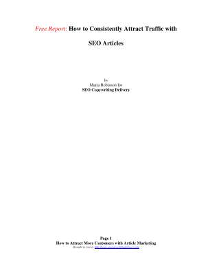 How to Consistently Attract Traffic Online With SEO Articles.pdf