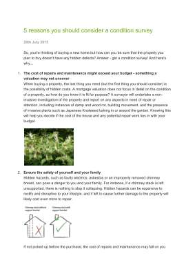 5 reasons you should consider a condition survey.pdf