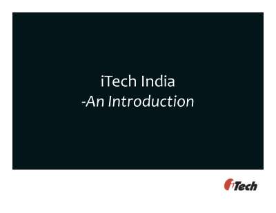 iTech India_An Introduction(International).pdf