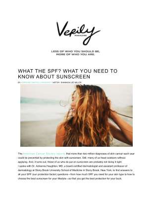 WHAT THE SPF - Verily Magazine - SAMPLE.pdf